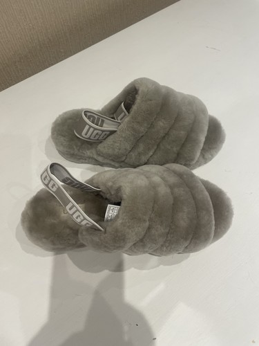 Ugg grey faux fur - grey,